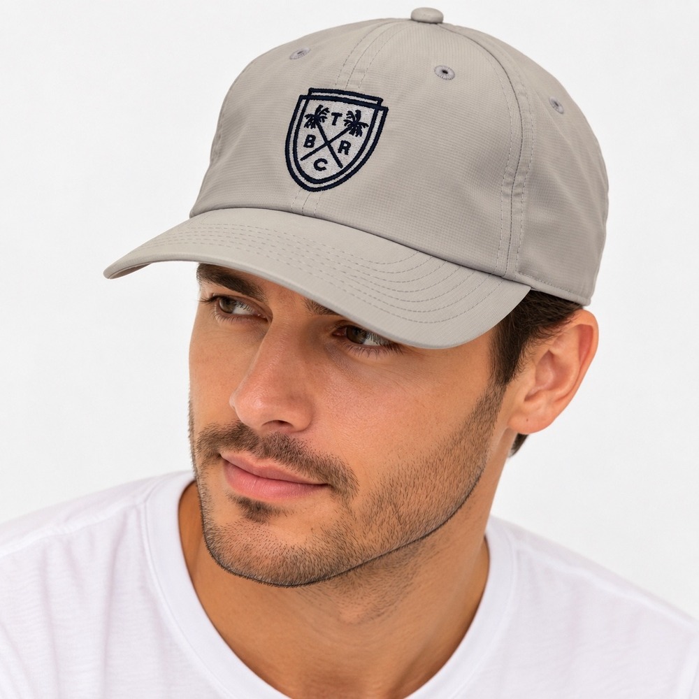 Imperial The Boca Raton Club TBRC Grey Performance Golf Baseball Cap Hat OSFA